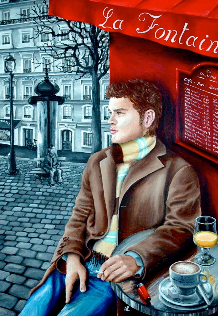 Heartbreak II: Paris in Hues of Gray (acrylic on canvas, 2007 © Nicholas de Lacy-Brown)